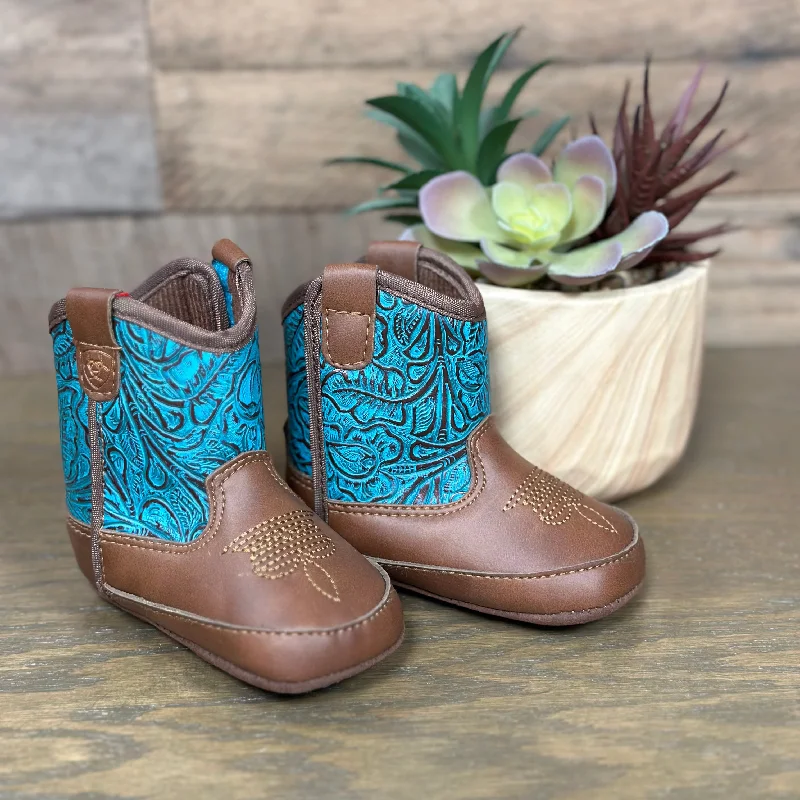 women's cowboy boots for narrow feetAriat Lil' Stompers Cattle Drive Infant Boots