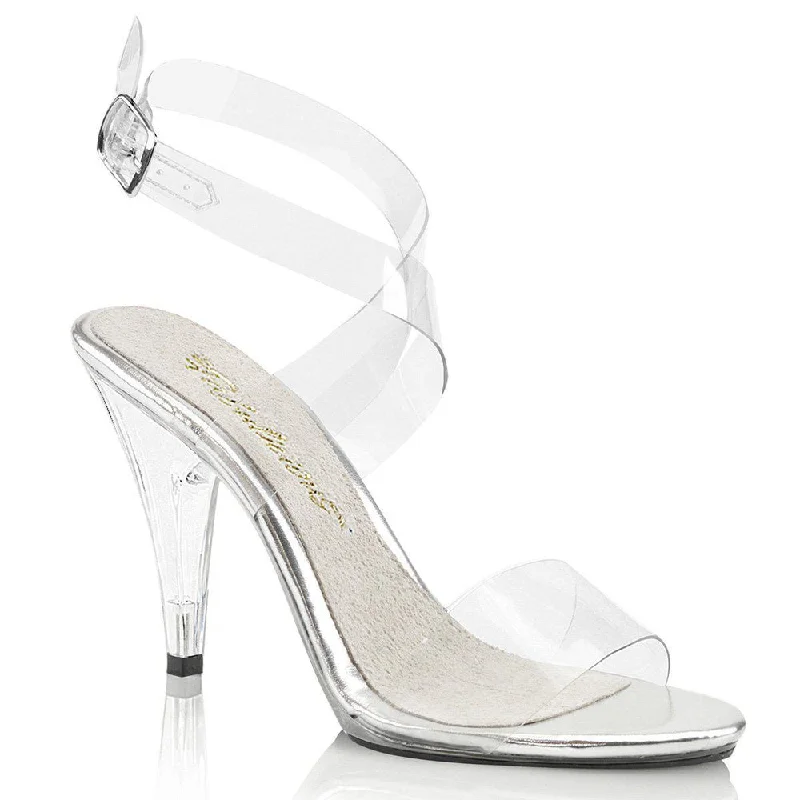 Women's Leather Heeled Sandals with Chunky Heel and Buckle Detail in Brown for a Rustic and Trendy AppealSS-CARESS-412 Sandal | Clear Vinyl Women's Leather Heeled Sandals with Chunky Heel and Buckle Detail in Brown for a Rustic and Trendy AppealSS-CARESS-412 Sandal | Clear Vinyl