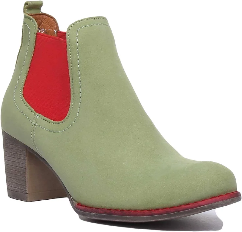 women's platform ankle bootsJustin Reece England 6000R In Green