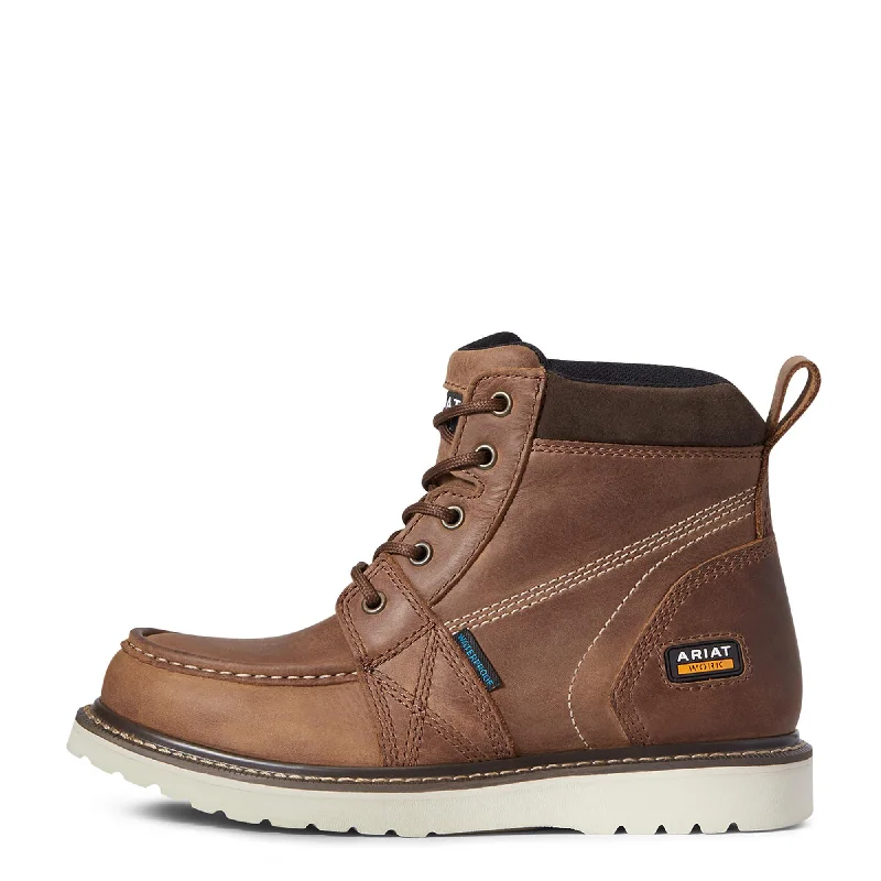 women's insulated safety bootsAriat Women's Rebar Wedge Moc Toe Waterproof Work Boot 10038336
