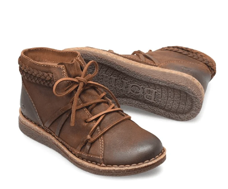 women's ankle boots with chunky heelsBorn Women's Temple II Glazed Ginger Distressed Brown Leather Bootie BR0027406 women's ankle boots with chunky heelsBorn Women's Temple II Glazed Ginger Distressed Brown Leather Bootie BR0027406