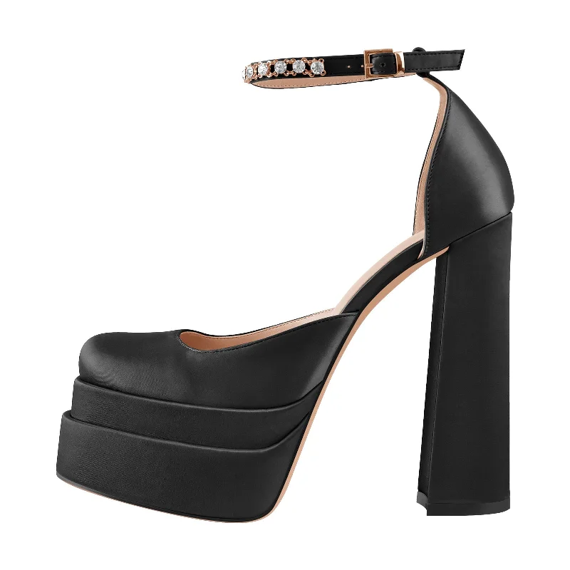 Women's pointed - toe slingback stiletto heel pumps in a peep - toe designSilk-like Platform Chunky High Heels Pumps Women's pointed - toe slingback stiletto heel pumps in a peep - toe designSilk-like Platform Chunky High Heels Pumps