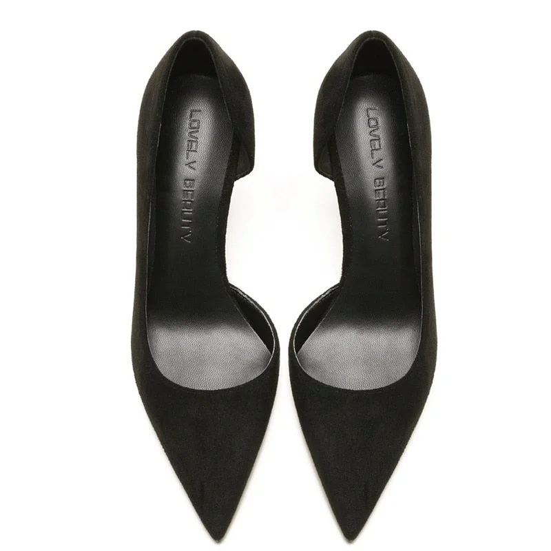 Women's holiday party stiletto heel pumps with a festive touchHandmade Classic Women's 8cm High Heels Pointed Toe D'orsay Heels Pumps Women's holiday party stiletto heel pumps with a festive touchHandmade Classic Women's 8cm High Heels Pointed Toe D'orsay Heels Pumps
