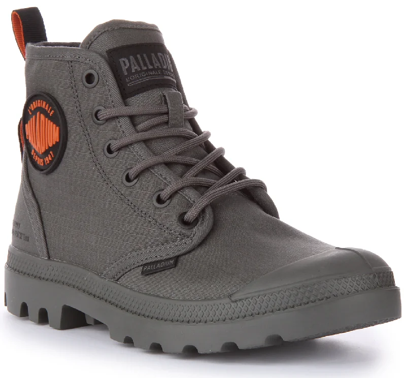 women's ankle boots with fringePalladium Pampa Hi Supply In Gun Metal For Unisex