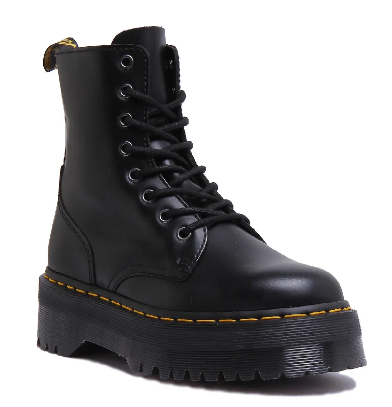 women's ankle boots with chunky heelsDr Martens Jadon In Black