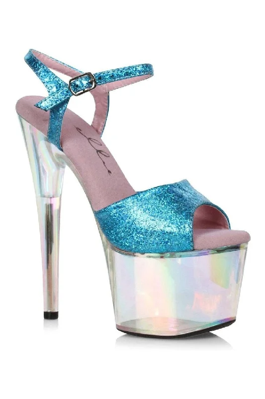 Women's Mesh Heeled Sandals with High Heel and Ankle Strap in Silver for a Contemporary and Stylish Look709-ZABRINA Sandal | Blue Faux Leather Women's Mesh Heeled Sandals with High Heel and Ankle Strap in Silver for a Contemporary and Stylish Look709-ZABRINA Sandal | Blue Faux Leather
