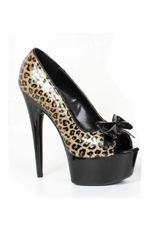 Women's hot pink stiletto heel pumps for a fun night out609-ROYCE Platform Pump | Leopard Patent Women's hot pink stiletto heel pumps for a fun night out609-ROYCE Platform Pump | Leopard Patent