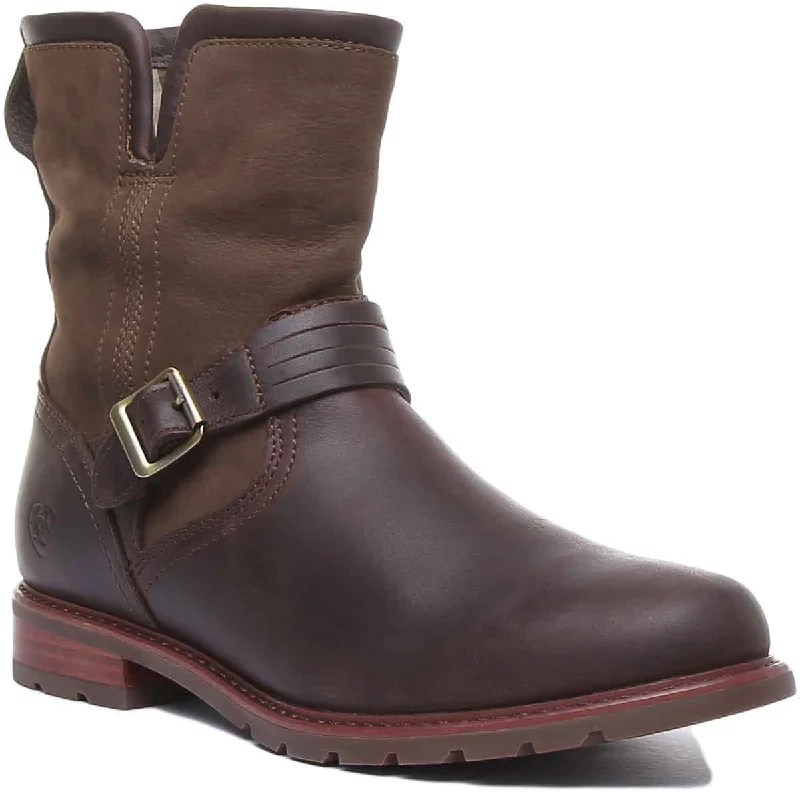 women's ankle boots with pointed toeAriat Savannah Waterproof In Choco