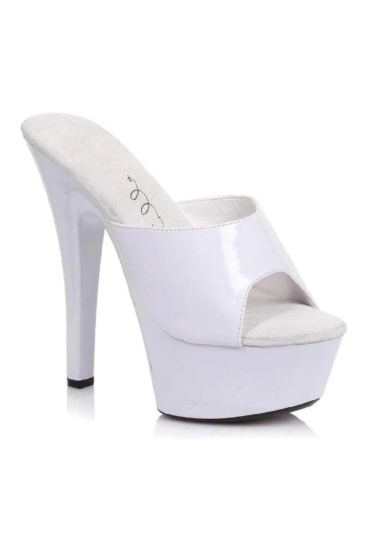 Women's Platform Heeled Sandals with Open Toe in Black for a Stylish and Comfortable Summer Pair601-VANITY Platform Slide | White Patent Women's Platform Heeled Sandals with Open Toe in Black for a Stylish and Comfortable Summer Pair601-VANITY Platform Slide | White Patent