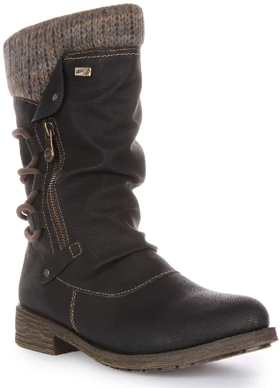 women's ankle boots for fallRemonte D8070-01 In Black For Women