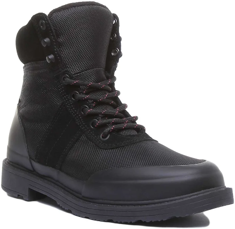 women's ankle boots with embroideryHunter Orgnl Insulated In Black