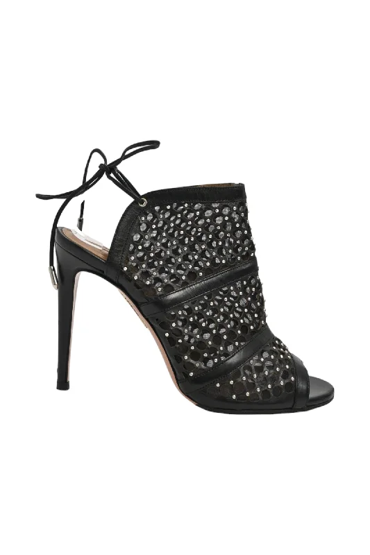 Women's padded - insole stiletto heel pumps for added comfort[WS7038] Aquazzura | Open Toed Pump