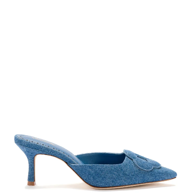 Women's brocade stiletto heel pumps with a vintage feelFlora Pump In Blue Stoned Denim Women's brocade stiletto heel pumps with a vintage feelFlora Pump In Blue Stoned Denim