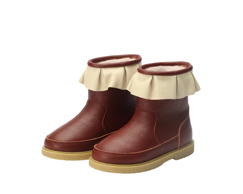 women's waterproof ankle bootsChrissie | Burgundy Leather