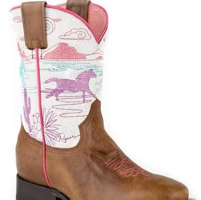 women's cowboy boots with fringeRoper Girl's Running Free Western Boot