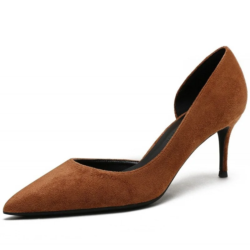 Women's snakeskin - embossed stiletto heel pumps for a bold statementClassic Style Women's 6cm Thin Heeled Pointed Toe Suede Leather Slip On Pumps Women's snakeskin - embossed stiletto heel pumps for a bold statementClassic Style Women's 6cm Thin Heeled Pointed Toe Suede Leather Slip On Pumps