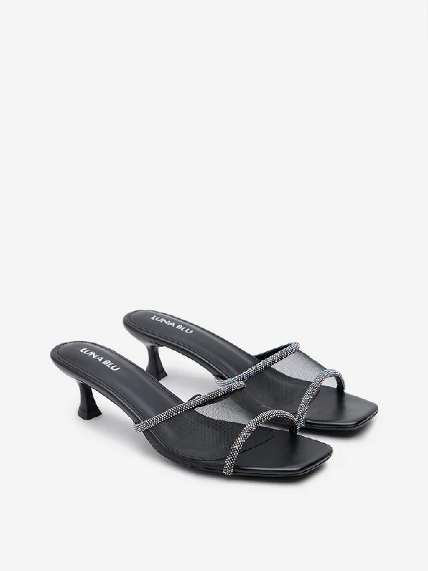 Women's Patent Leather Heeled Sandals with Bow Detail in Pink for a Sweet and Girly Summer LookLUNA BLU Black Diamante Embellished Heel Sandals Women's Patent Leather Heeled Sandals with Bow Detail in Pink for a Sweet and Girly Summer LookLUNA BLU Black Diamante Embellished Heel Sandals