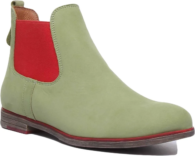 women's chelsea ankle bootsJustin Reece England 5800 In Green