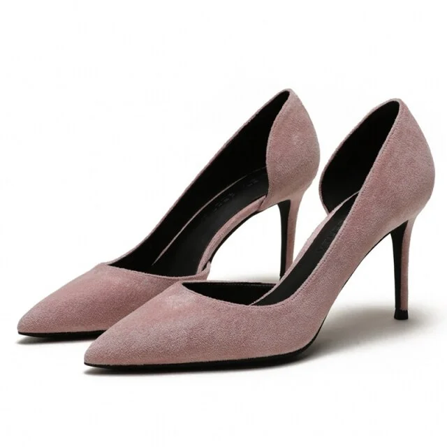 Women's padded - insole stiletto heel pumps for added comfortSexy 8cm High Heels Pointed Toe Suede Leather D'orsay Heels Pumps for Women Women's padded - insole stiletto heel pumps for added comfortSexy 8cm High Heels Pointed Toe Suede Leather D'orsay Heels Pumps for Women