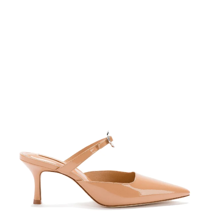 Women's mesh - paneled stiletto heel pumps for breathabilityDaisy Pump In Tan Patent Leather Women's mesh - paneled stiletto heel pumps for breathabilityDaisy Pump In Tan Patent Leather