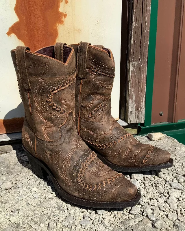 women's ankle boots for wide calvesLaredo Women's Brown Fancy Shortie Snip Toe Cowgirl Boots 52402 women's ankle boots for wide calvesLaredo Women's Brown Fancy Shortie Snip Toe Cowgirl Boots 52402