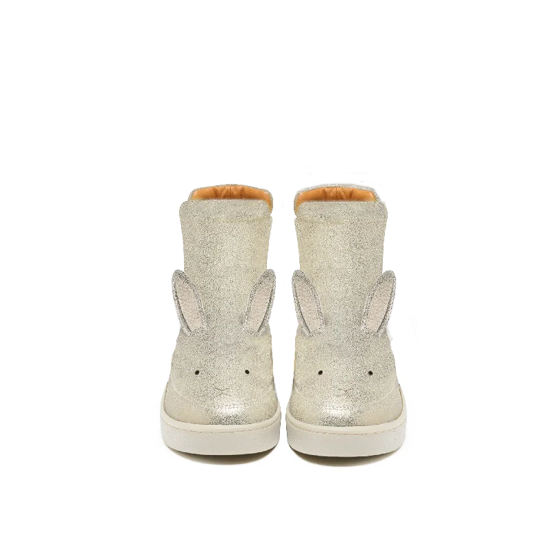 women's ankle boots with unique patternsTheera Boots | Bunny | Silver Metallic Leather