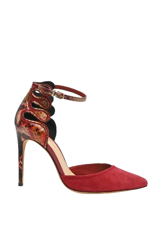 Women's mule - style stiletto heel pumps with a bow accent[WS6901] Alexandre Birman | High Heel Pump