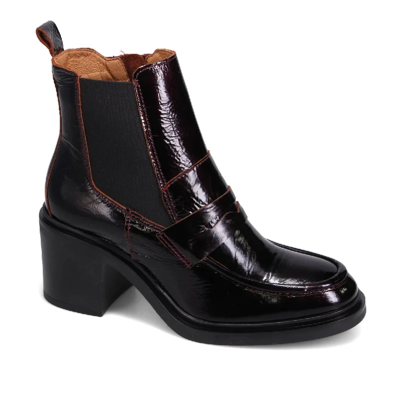 women's ankle boots with adjustable strapsDorrian Patent Heeled Boot