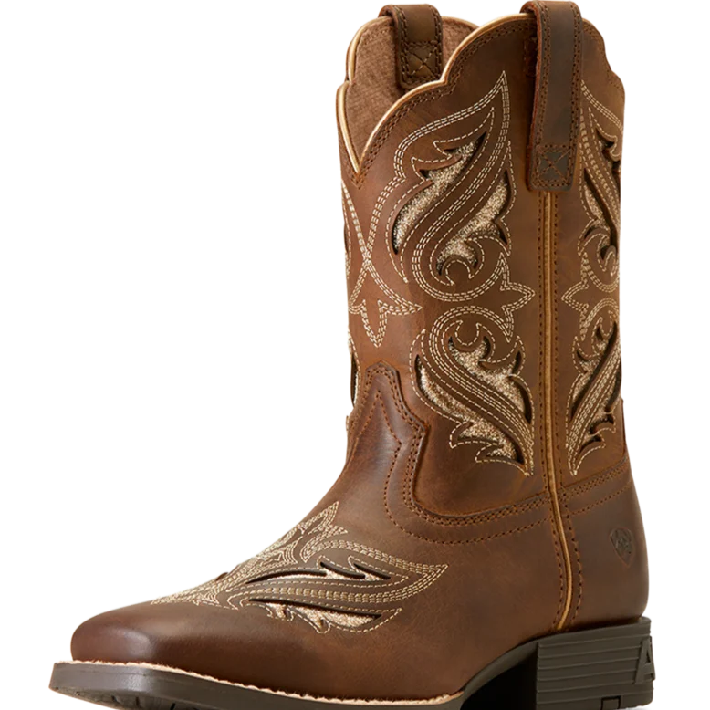 women's distressed cowboy bootsAriat Kid's Round Up Bliss Western Boot