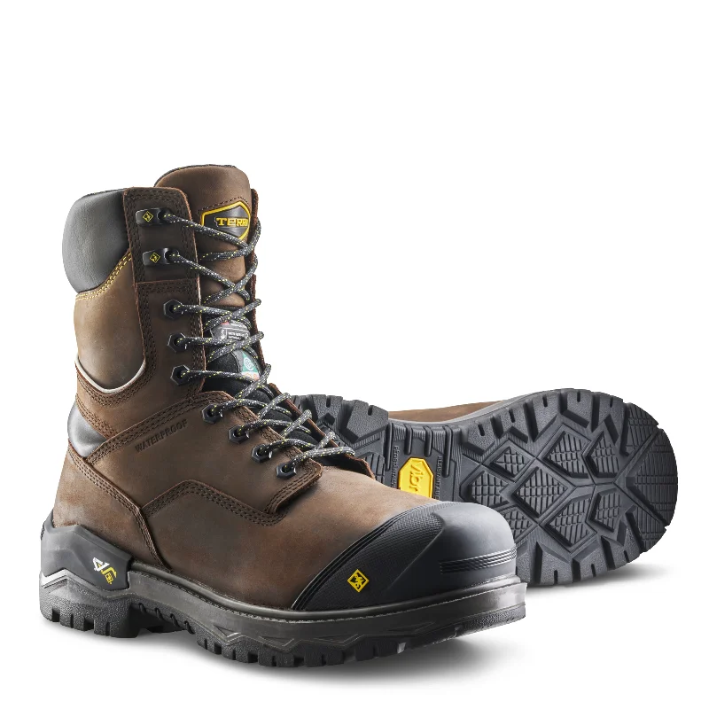women's work boots for chefsTerra Men's Gantry LXI 400g 8" Waterproof Composite Toe CSA Work Boot