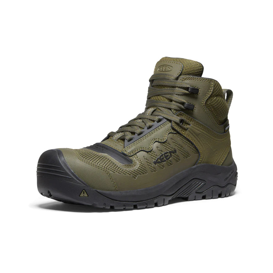 women's boots for plumbersKEEN Men's Reno Mid KBF Waterproof CSA Work Boot
