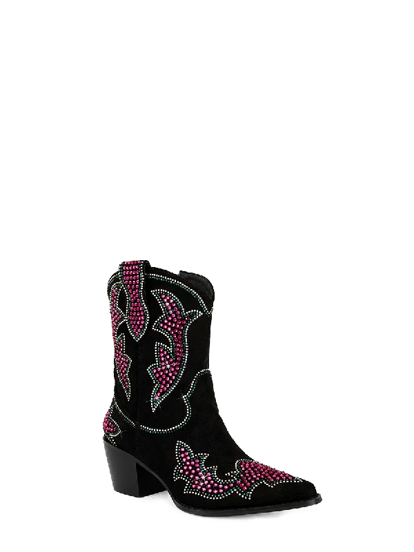 women's ankle boots with glitterThe Mia