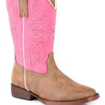 women's cowboy boots with metallic accentsRoper Little Girls Ainsley Western Boot