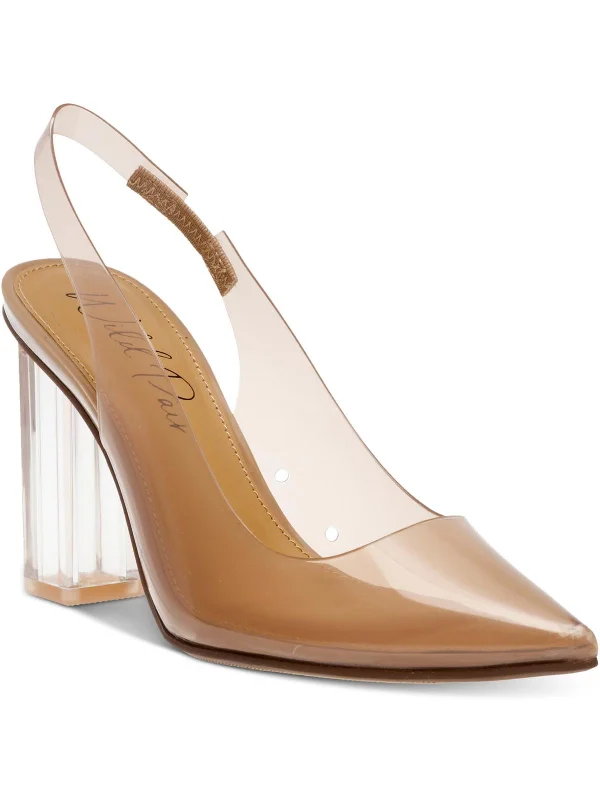 Women's burgundy stiletto heel pumps for a sophisticated appearanceDharma Womens Vinyl Slingback Evening Heels Women's burgundy stiletto heel pumps for a sophisticated appearanceDharma Womens Vinyl Slingback Evening Heels