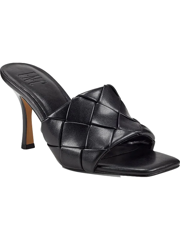 Women's bronze stiletto heel pumps for a warm and metallic lookLiah Womens Faux Leather Open Toe Slide Women's bronze stiletto heel pumps for a warm and metallic lookLiah Womens Faux Leather Open Toe Slide