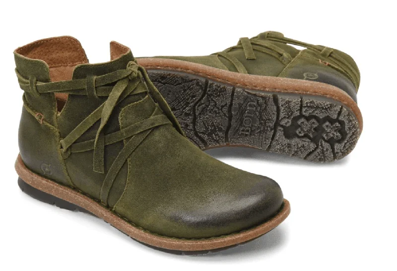 women's ankle boots for casual wearBorn Women's Tarkiln Olive Natural Bootie F59129 women's ankle boots for casual wearBorn Women's Tarkiln Olive Natural Bootie F59129