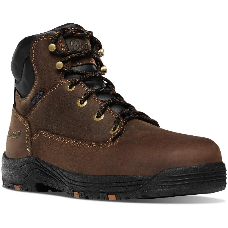 women's non-slip work boots for kitchenDanner Women's Caliper 5" Brown Waterproof Aluminum Safety Toe Work Boot 19455