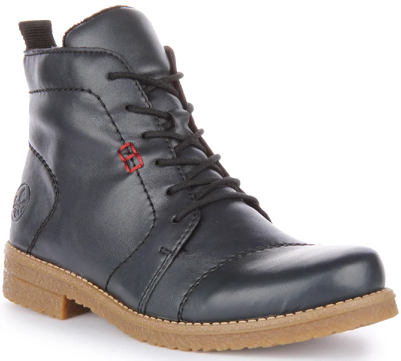 women's ankle boots with glitterRieker 73500-14 In Blue For Women