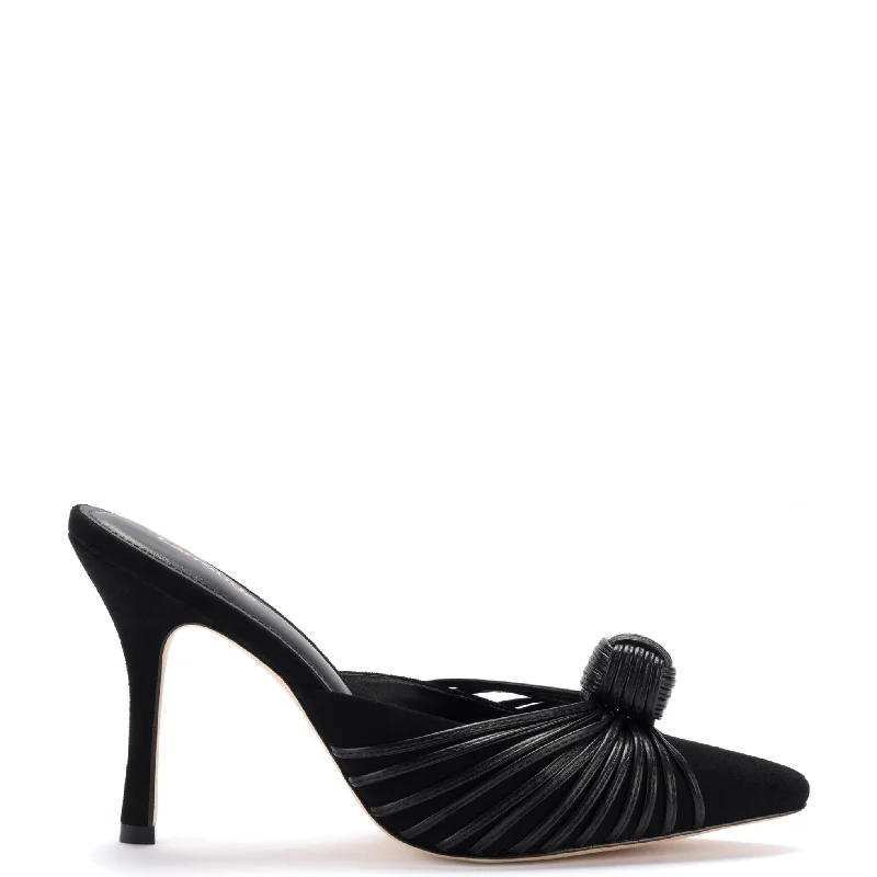 Women's mustard yellow stiletto heel pumps for a trendy pop of colorValerie Pump In Black Suede Women's mustard yellow stiletto heel pumps for a trendy pop of colorValerie Pump In Black Suede