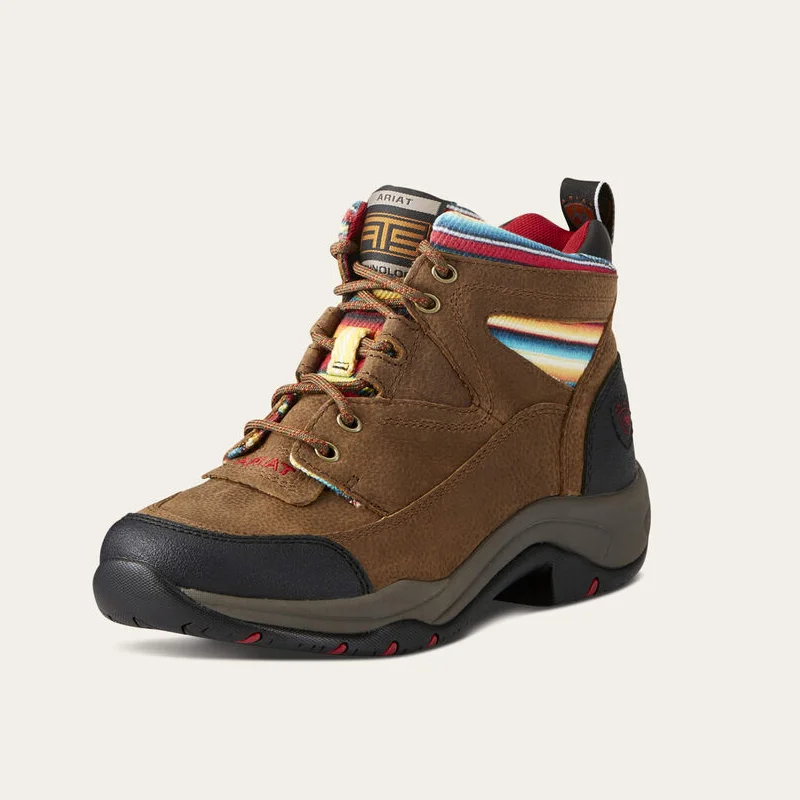 women's cowboy boots with ankle boots styleAriat® Women's Terrain Boots - Walnut/Serape women's cowboy boots with ankle boots styleAriat® Women's Terrain Boots - Walnut/Serape
