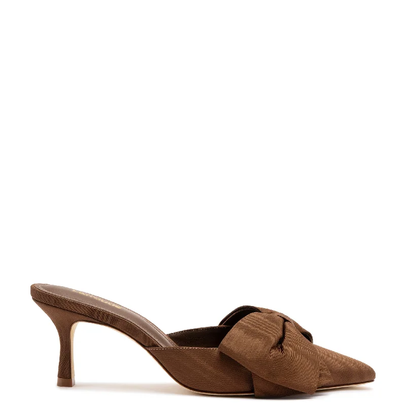 Women's snakeskin - embossed stiletto heel pumps for a bold statementMini Elle Pump In Cinnamon Fabric Women's snakeskin - embossed stiletto heel pumps for a bold statementMini Elle Pump In Cinnamon Fabric