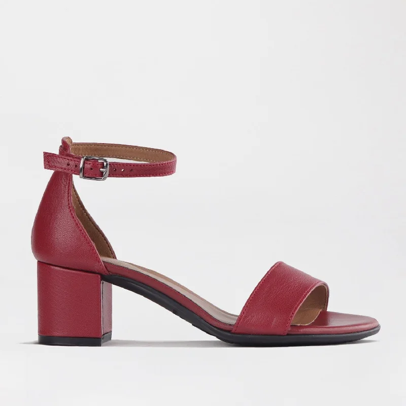 Women's Animal Print Heeled Sandals with High Heel and Open Back in Leopard for a Bold and Fashion - Forward StatementAnkle Strap Block Heel Sandal in Red - 12571 Women's Animal Print Heeled Sandals with High Heel and Open Back in Leopard for a Bold and Fashion - Forward StatementAnkle Strap Block Heel Sandal in Red - 12571