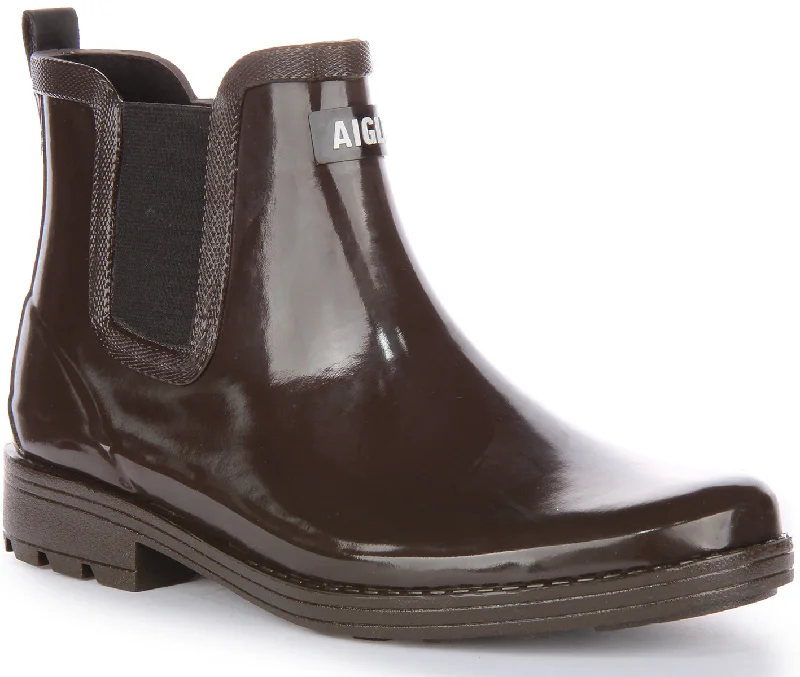 women's ankle boots with fringeAigle Carville 2 In Cocoa For Women