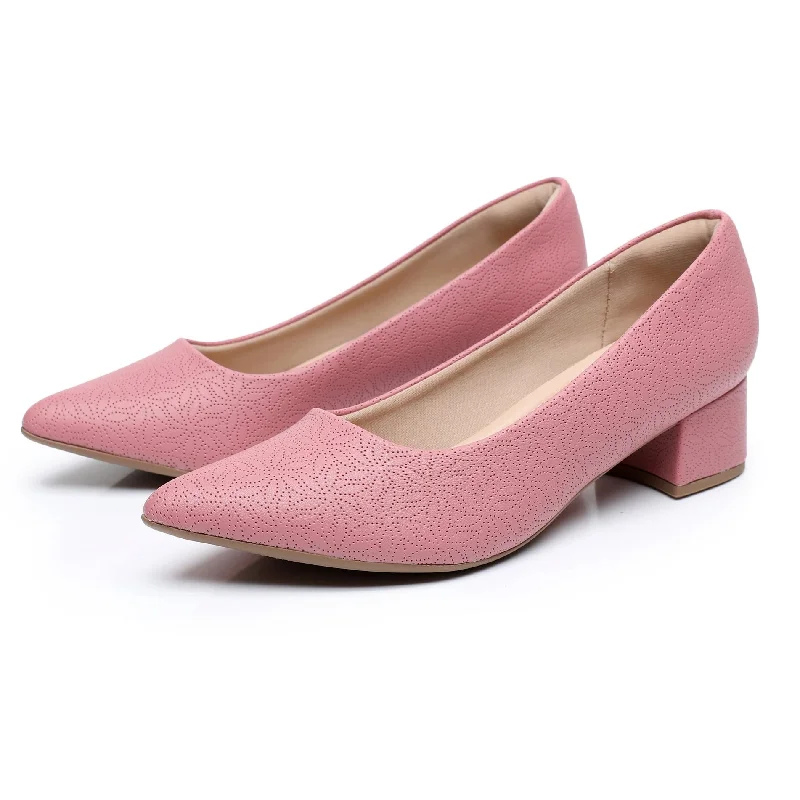 Women's hypoallergenic stiletto heel pumps for sensitive skinGentle Glam Pumps - Dk Pink (739.015)