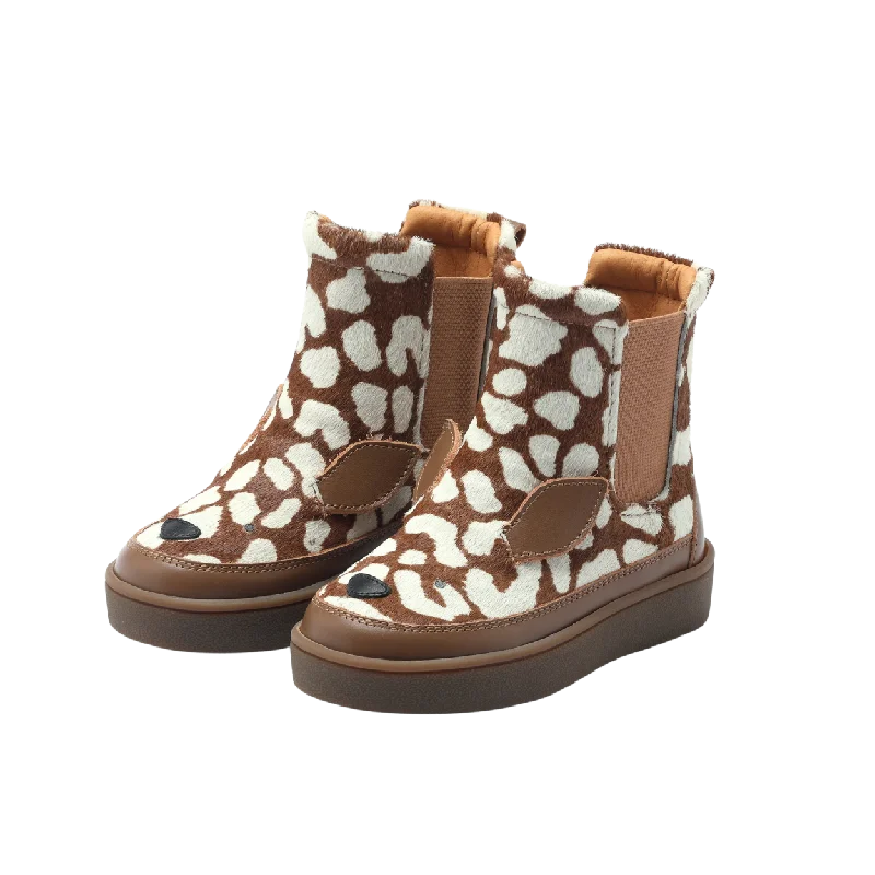 women's ankle boots with round toeThuru Exclusive | Bambi | Brown Spotted Cow Hair women's ankle boots with round toeThuru Exclusive | Bambi | Brown Spotted Cow Hair