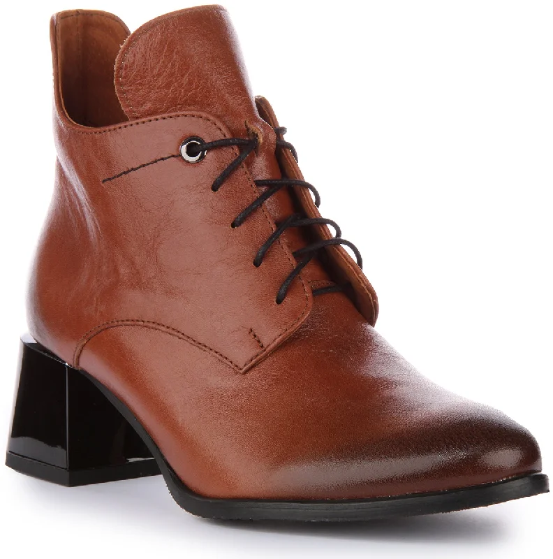 women's ankle boots for eveningJustinreess England Athena In Brown Tan For Women