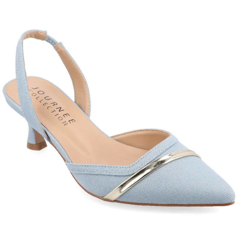 Women's wide - width stiletto heel pumps for a comfortable fitJournee Collection Women's Nellia Pump Women's wide - width stiletto heel pumps for a comfortable fitJournee Collection Women's Nellia Pump