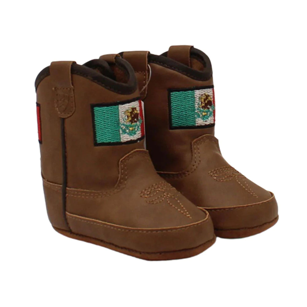 women's cowboy boots with block heelAriat Lil' Stompers Mexico Infant Boots