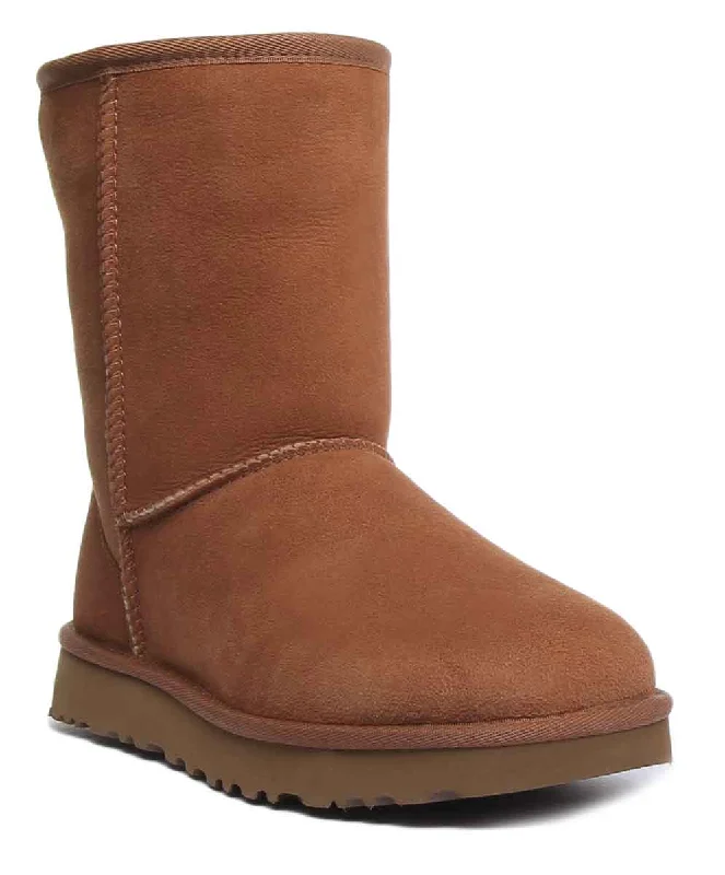 women's ankle boots for casual wearUgg Australia Classic Short 2 In Chestnut