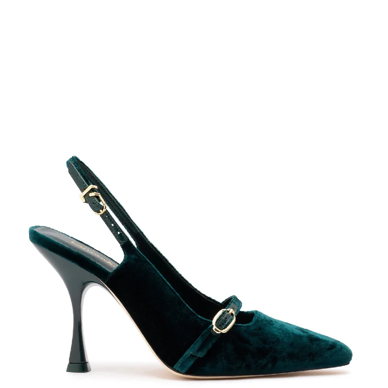 Women's wide - width stiletto heel pumps for a comfortable fitInes Hi Pump In Jungle Velvet Women's wide - width stiletto heel pumps for a comfortable fitInes Hi Pump In Jungle Velvet